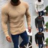 Men's Sweater Solid Fashion Round Neck Long Sleeve Knitted Top