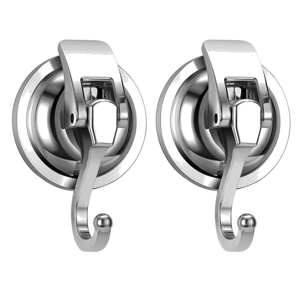 10-2 шт. Сверхмощные вакуумные присоски Крючки Многоразовые Не оставляющие следов Вешалки Съемный Держатель для полотенец для ванной комнаты Кухни Крючки Гаджеты