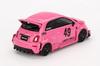 MINI GT Abarth 595 x Abas Works Pink Finished product 1/64 LB-WORKS (Left-hand drive) MGT00851-L