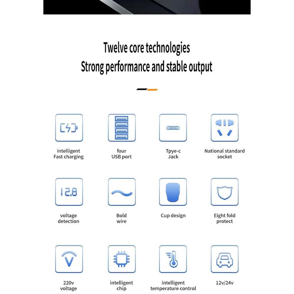 Автомобильный инвертор 24 В 12 В 220 В 120 Вт со светодиодным дисплеем 3, устанавливаемый в автомобиле инверторный преобразователь с чашкой, зарядное устройство QC, карманный инвертор