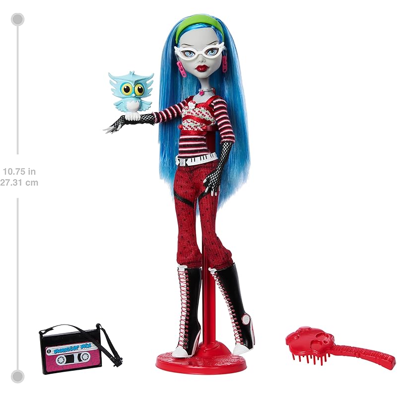 Кукла Monster High Booriginal Creeproduction, коллекционная репродукция Ghoulia Yelps, подставка для куклы, дневник, домашняя сова, Sir Hoots-A-Lot (Эксклюзив Амазонки).