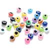 300pcs 8mm Evil Eye Beads Opaque Resin Eye Beads Beads & Bead Assortments Spacer Beads  Necklaces