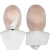 JOVIA 30cm Medium Basic Anime Cosplay Wig Bang Blond Black White Red Pink Green Brown Gold Blue Heat Resistant Synthetic Hair