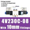 4V130C-06 4V230C-08 Solenoid Valve Control Valve Reversing valve 12v 24V 220v 36V Coil Two-position Five-way 4V330C-10 4V430C-15