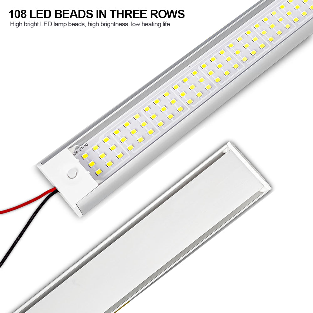 108LED 12V-80V светодиодный автомобильный купольный светильник для чтения на крышу автомобиля, внутреннее освещение автомобиля