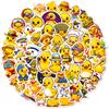 50 Suitcases, Cups, Decorative Little Yellow Duck Stickers Cartoon Stationery Diy Handbook Graffiti Reward Stickers