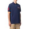 Polo Ralph Lauren SS23 Однотонная повседневная рубашка поло с вышитым логотипом с коротким рукавом, мужские топы, темно-синего цвета 710814437-003