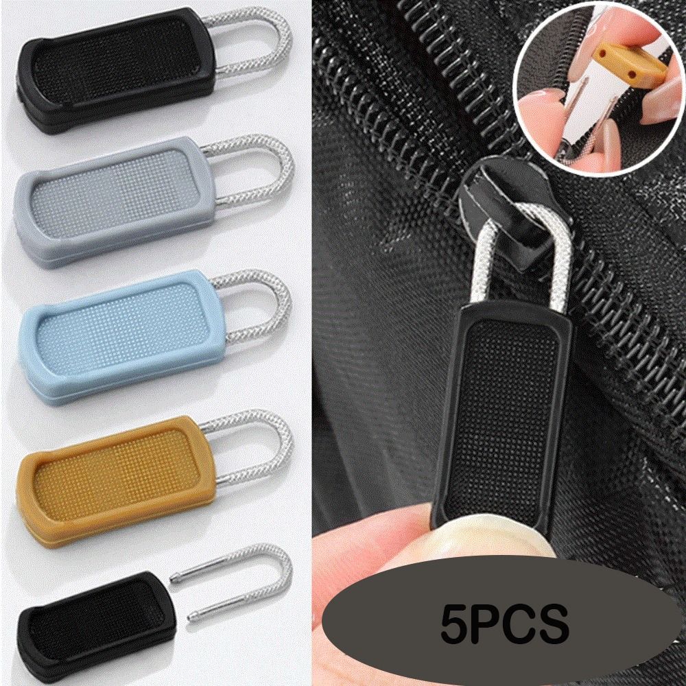 5Pcs Markers Metal Zipper Head Repair Kits Removable Clothes Zipper for Luggage Purse Bags Clothes