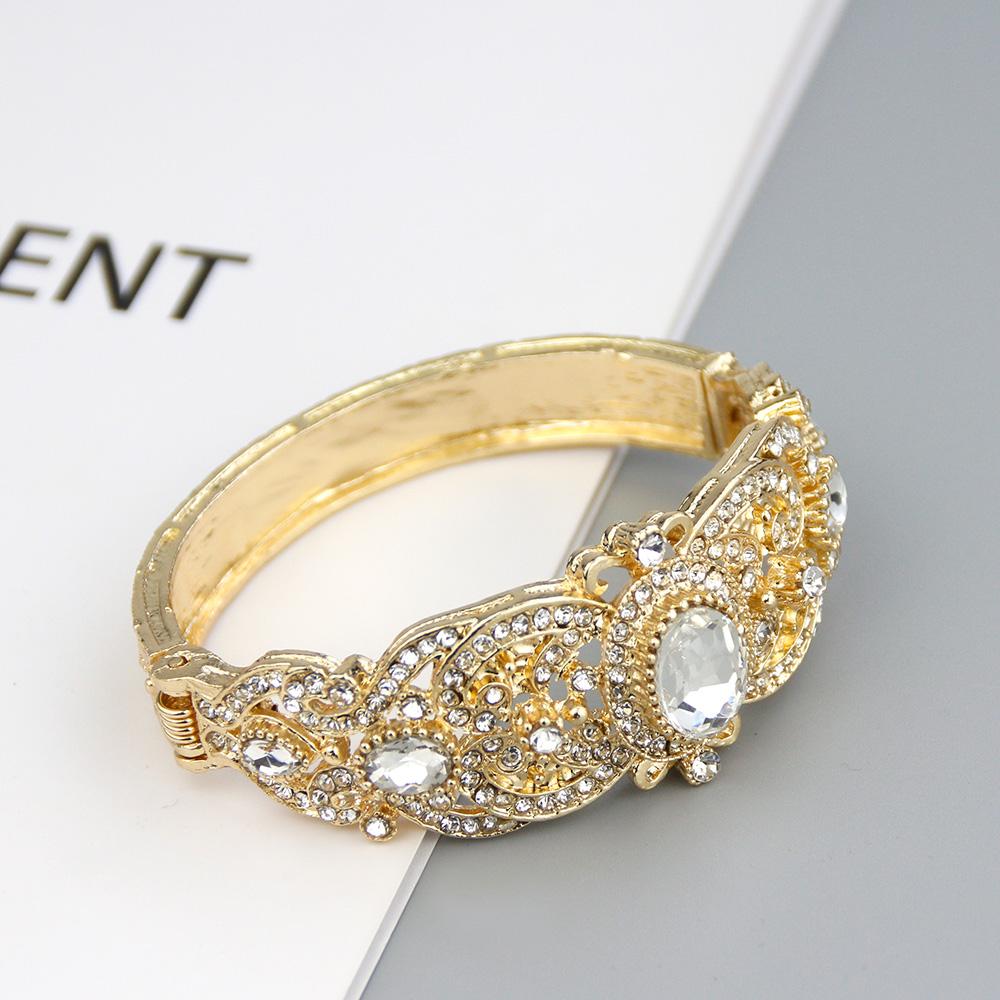 Марокканский браслет, женский браслет из кристаллов, африканские национальные свадебные украшения, свадебный подарок