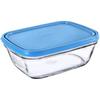 Duralex - Freshbox - Contenitore Rettangolare Per Alimenti Con Coperchio In Plastica Blu - 1,65 L