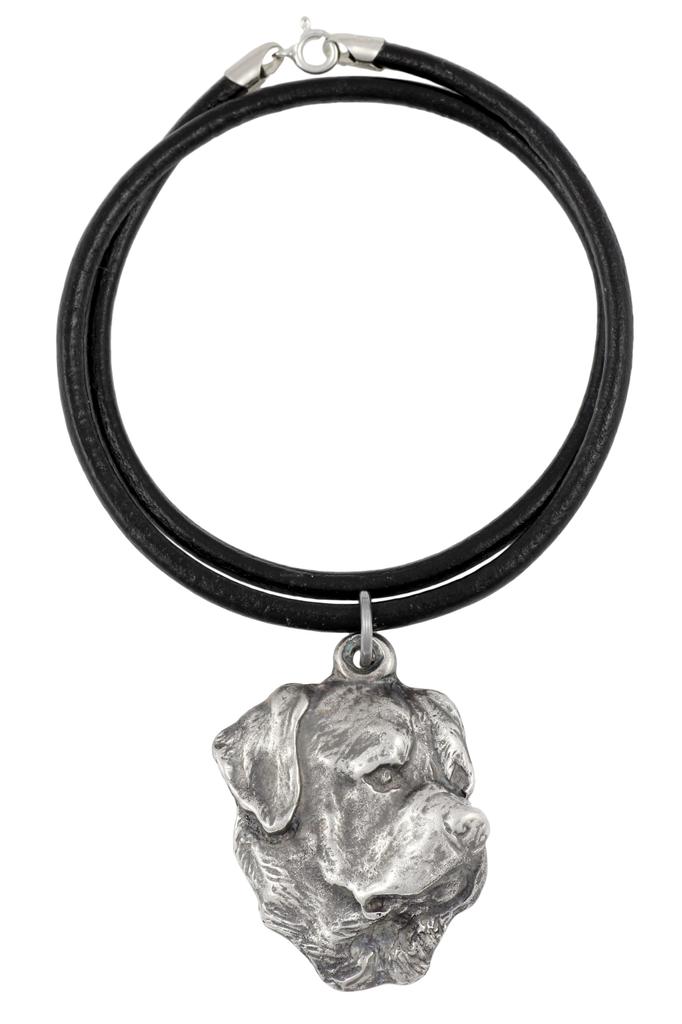 Rottweiler, Rott, Rottie I – Necklace with dog, silver-plated pendant for dog fan | Art-Dog