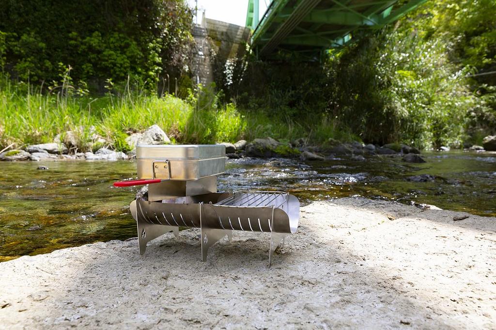 Titanium Fire Pit That Fits In the Large Mess Takibistin Large EXT Tin,