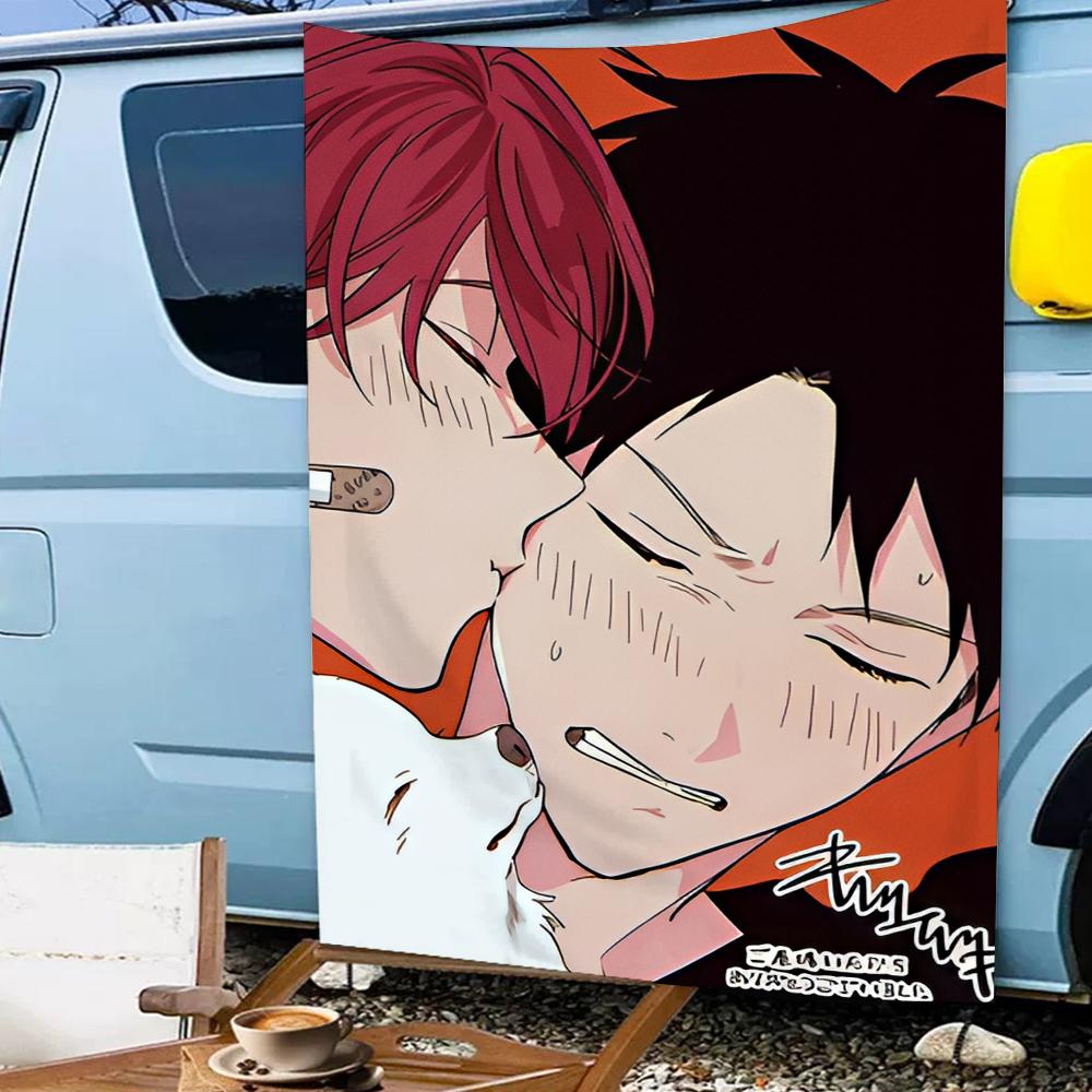 Given Anime Bl Mafuyu R Flag Living Room Wall Club Hanging Home Dorm Decor Art Garage Bar Live Decoration Banner