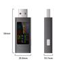 1pc KWS-MX23 USB Ammeter Tester 1.06" IPS Display 4-30V/0-12A Mobile Phone Charging Monitor  Voltage Current Detection