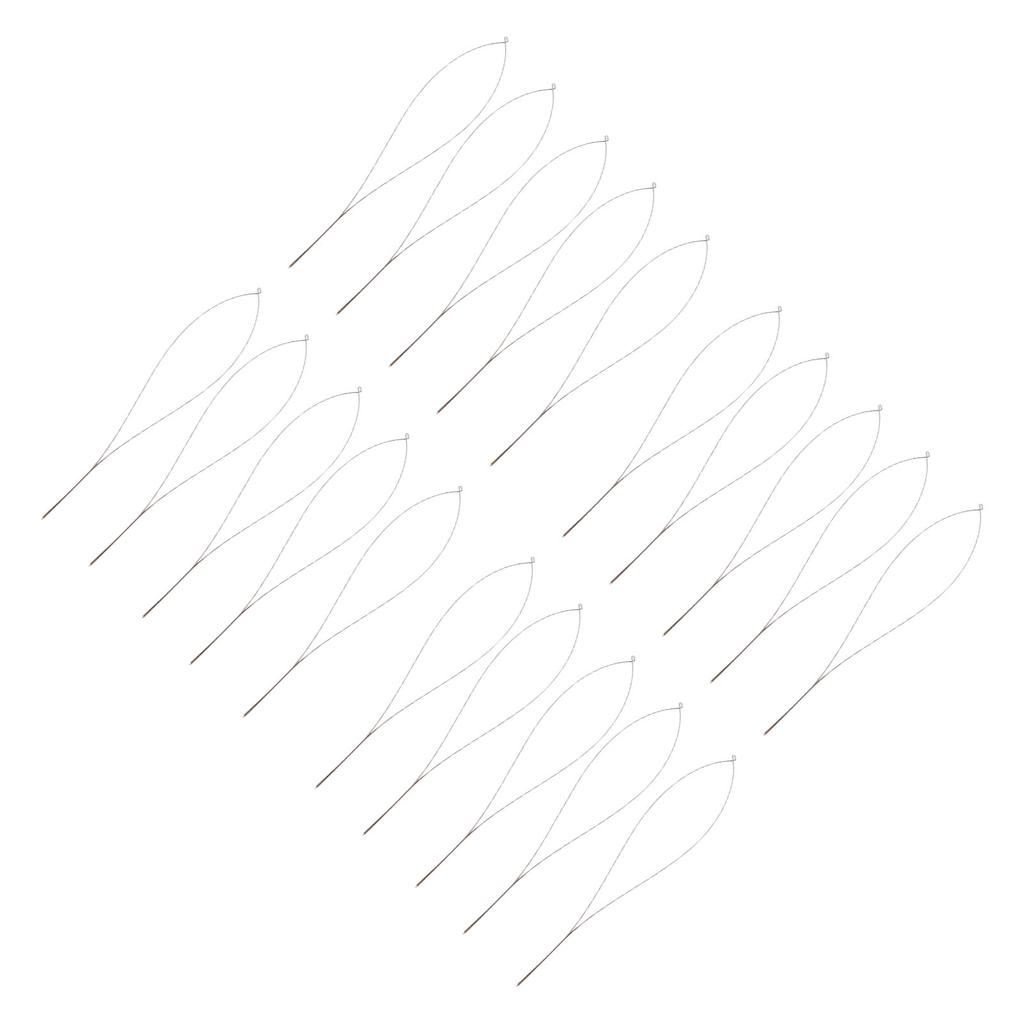 20Pcs Beading Needles Flexible Middle Open Large Eye Hand Threading Beading Needles Set 10.5cm