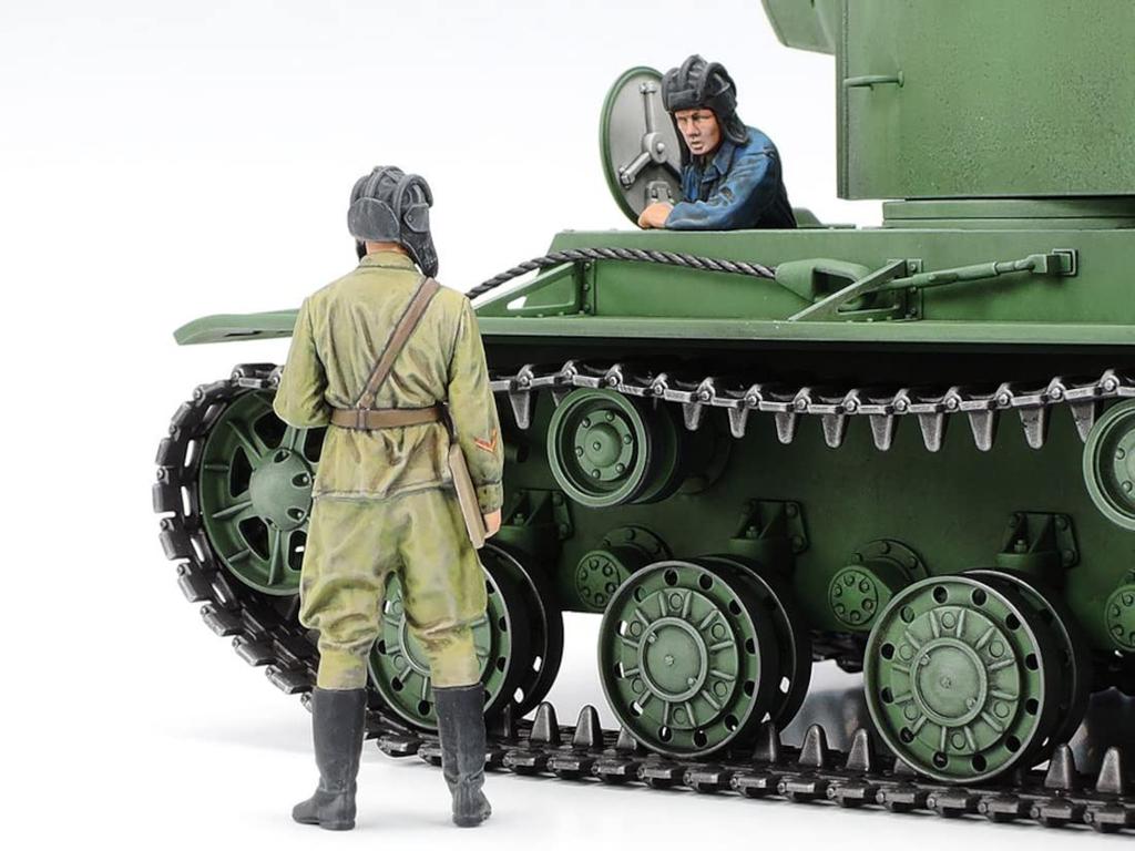 Tamiya Military Miniature Series Soviet Heavy Tank Plastic Model 35375 Molding Color 1/35 No.375 KV-2 35375-000