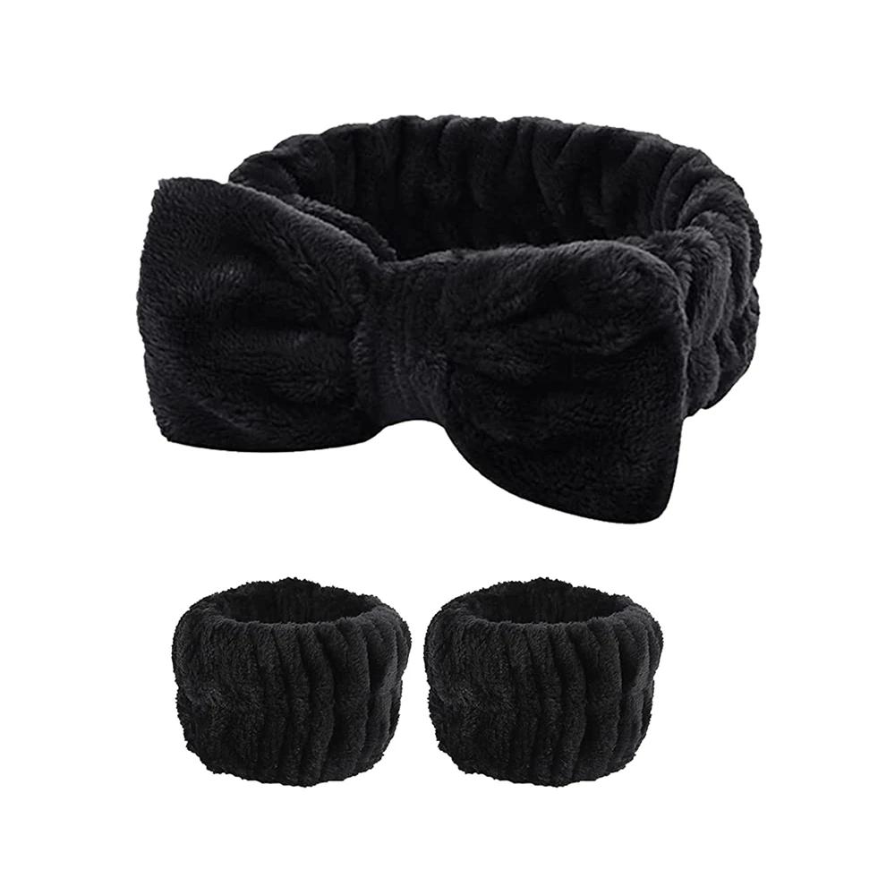 3Pcs Headband Wristband for Washing Face Microfiber Makeup Towel Hair Bands Washband Scrunchies Absorbent Wrist Sweatband