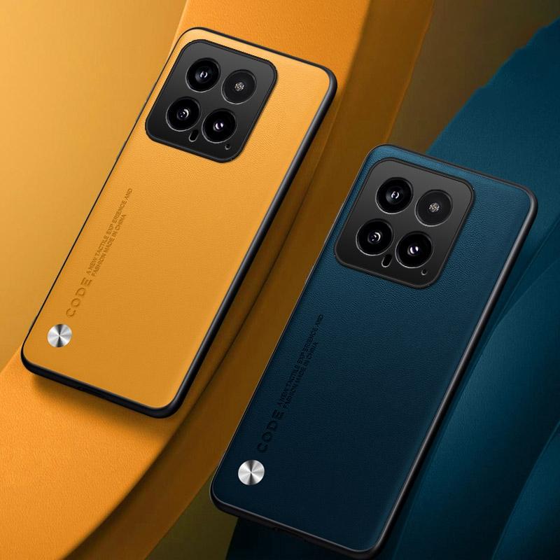 Роскошный чехол из искусственной кожи для Xiaomi Mi 14 Pro Mi14, матовый силиконовый чехол с полной защитой для телефона для Xiaomi 14 Pro Xiaomi14