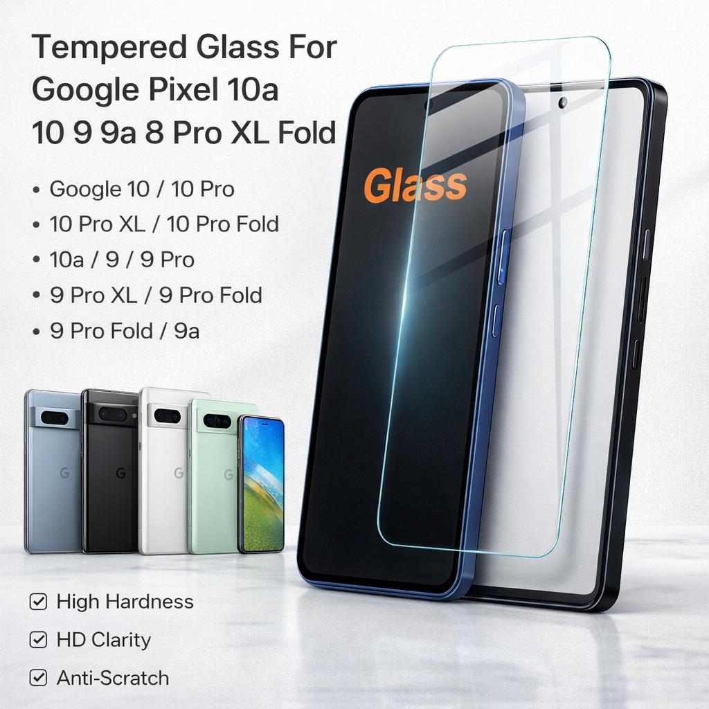 Закаленное Стекло Для Google Pixel 10a 10 9 9a 8 Pro XL Fold Защитная Пленка Олеофобное Покрытие Защита от Отпечатков Пальцев FM0001