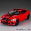 1:32 Challenger Hellcat Charger Модель игрушечной машины Литой металл Инерционный механизм Модели маслкаров Звук Свет Коллекция Подарки для детей