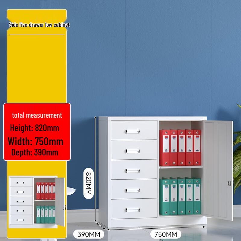 Taishite Steel Office Low File Cabinet