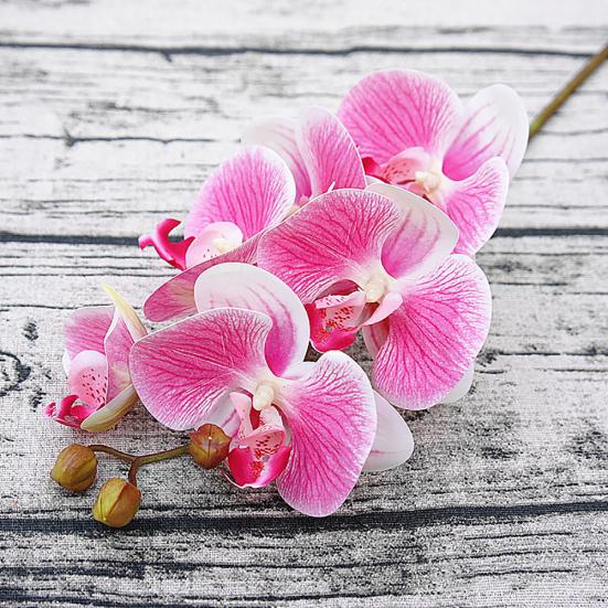 1 шт. 6 головок искусственная бабочка орхидея шелковый цветок домашний декор для свадебной вечеринки