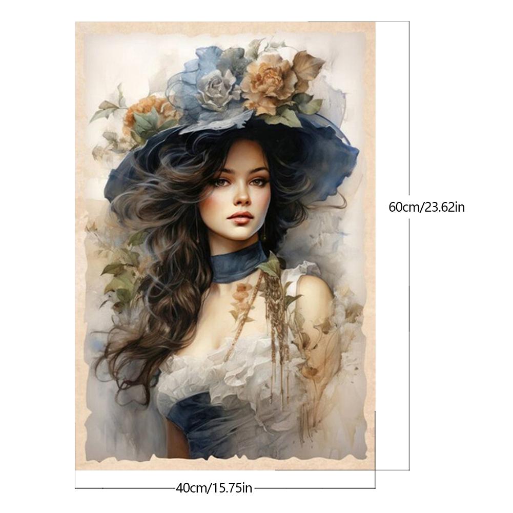 Картина по номерам Масляная живопись Серия женских персонажей 40x60см Сделай сам Масляное искусство Украшение стен дома Холст Картина девушки
