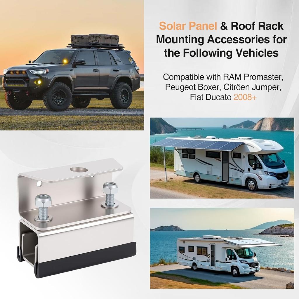 Roof Rack mounting Brackets,304 Stainless Steel Van Roof Rack,Van Roof Rack Brackets for ProMaster, Box ers
