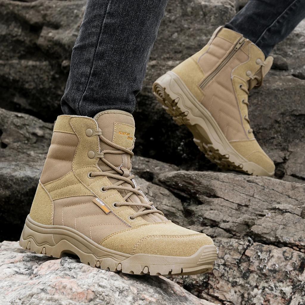 Тактические мужские ботинки Special Force кожаные водонепроницаемые пустынные боевые мужские ботильоны рабочая обувь большого размера обувь для пешего туризма ботинки мужские