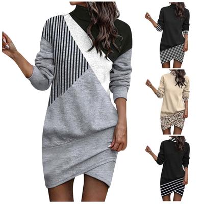 Женские рубашки с длинным рукавом с принтом, легкие топы с круглым вырезом, нижние рубашки