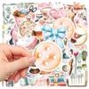 50Pcs Cartoon Sticker Sewing Theme Sticker Strong Adhesion Decals for Laptop Phone Fridge Guitar Scrapbooking Decor