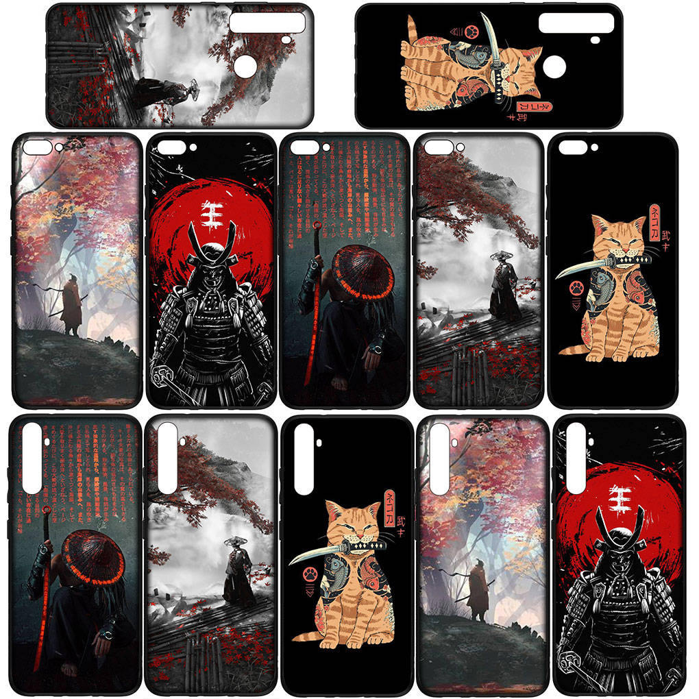 Для iPhone 16 15 Xiaomi Redmi Note 14 13 12 11 Pro Max X 8 16e Samsung Galaxy S25 S24 S23 Moto OPPO Huawei Bushido Japan чехол для телефона Samurai Ninja