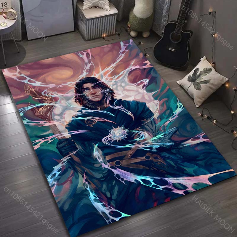 15 размеров A-Arcane Принт Игровой ковер для гостиной, спальни, дивана, придверный коврик, декор, ковер для зоны диванного столика, нескользящий коврик для пола для подарков
