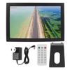 Digital Photo Frame 17in Remote Control 1080P Video Picture Play Music Clock Calendar 100‑240V for