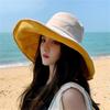Двусторонние солнцезащитные шляпы с большими полями, анти-УФ-защита, рыбацкая кепка, складная панама, летняя шляпа от солнца с козырьком