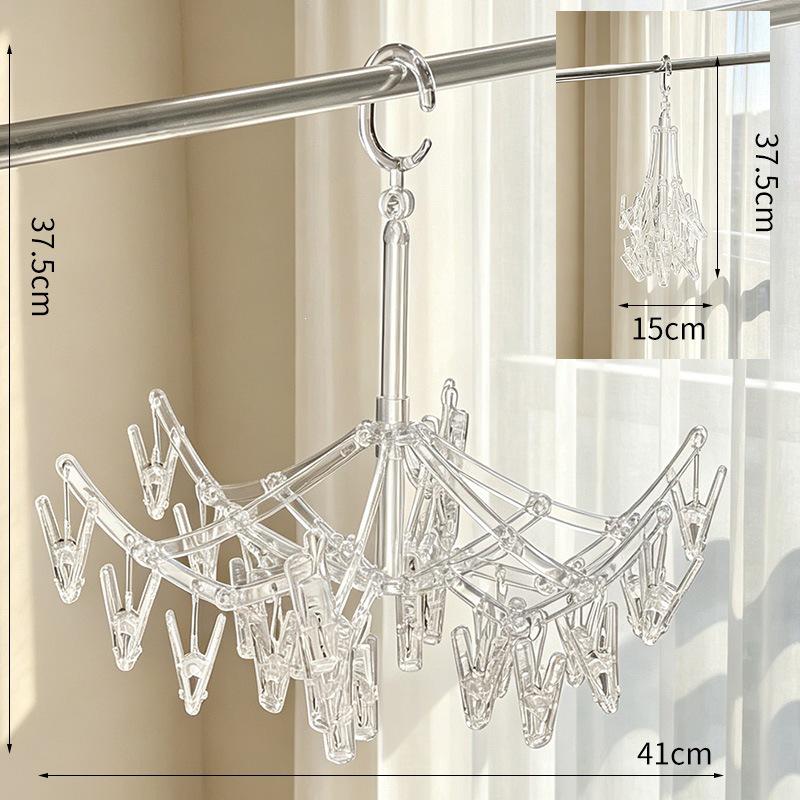 Wall-Mounted Clothes Drying Rack with Suction Cups for Socks and Underwear