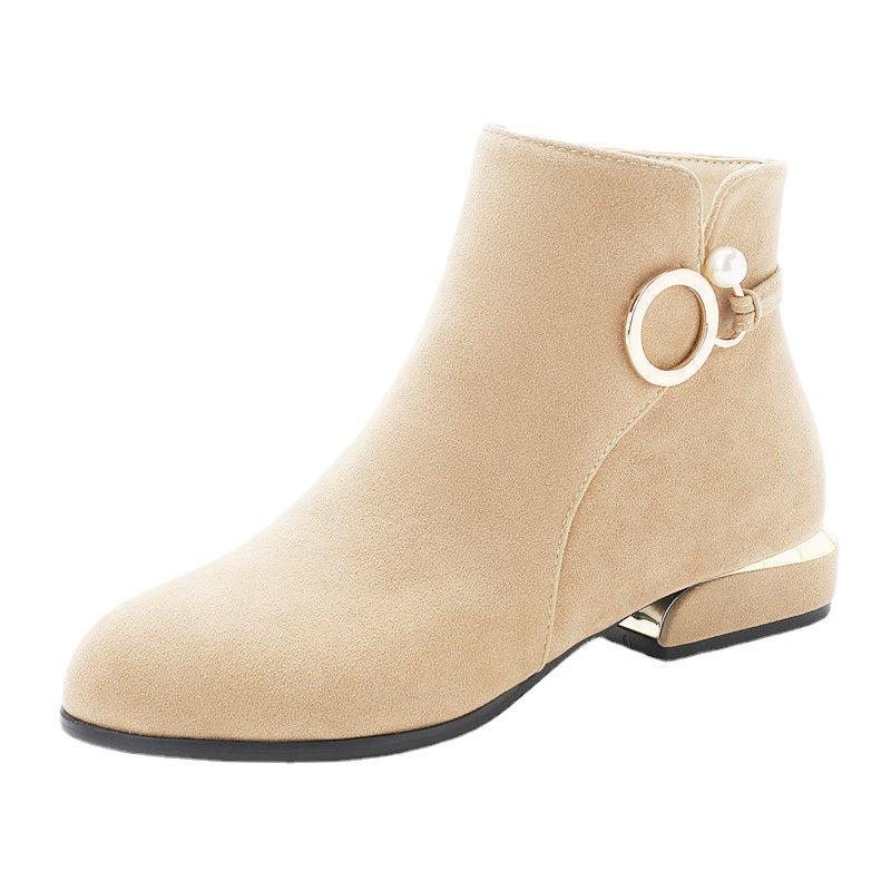 Женские сапоги Зимние сапоги Туфли на толстом каблуке Ботильоны Нескользящая обувь для мам Женские зимние сапоги Обувь на плоской подошве Большие размеры 35-44