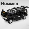 1/24 Hummer H2 Alloy Car Model Diecasts Metal Toys Vehicles High Simulation Sound Light Collection Kids Exclusive Birthday Gifts