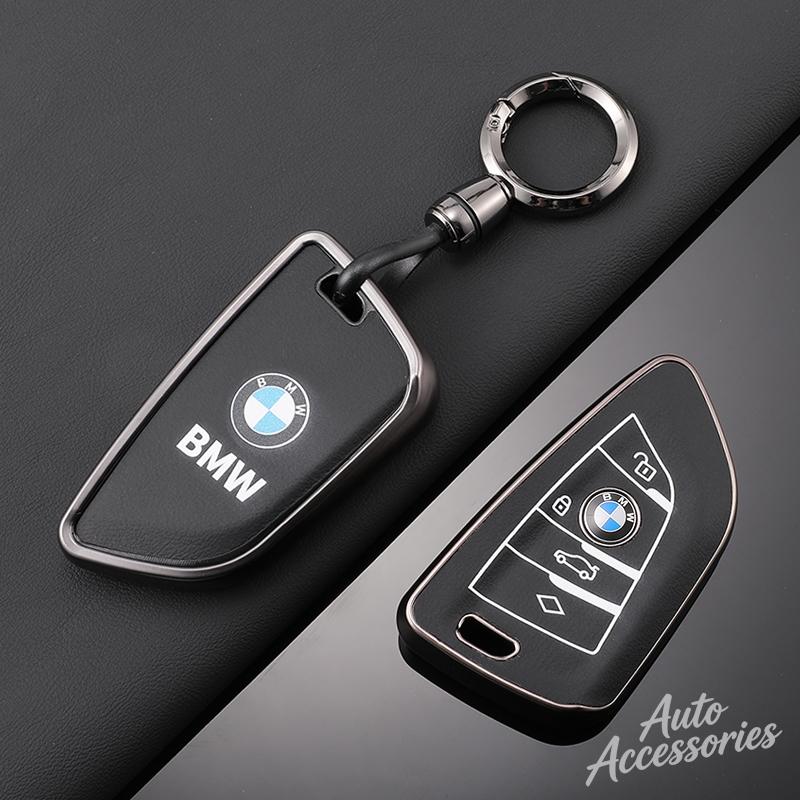 Metal Car Key Case Cover TPU Protection Shell For BMW 1 3 5 7 2 4 Series M Power X1 X2 X3 X4 X5 X6 X7 Keychain Auto Accessories KITG9
