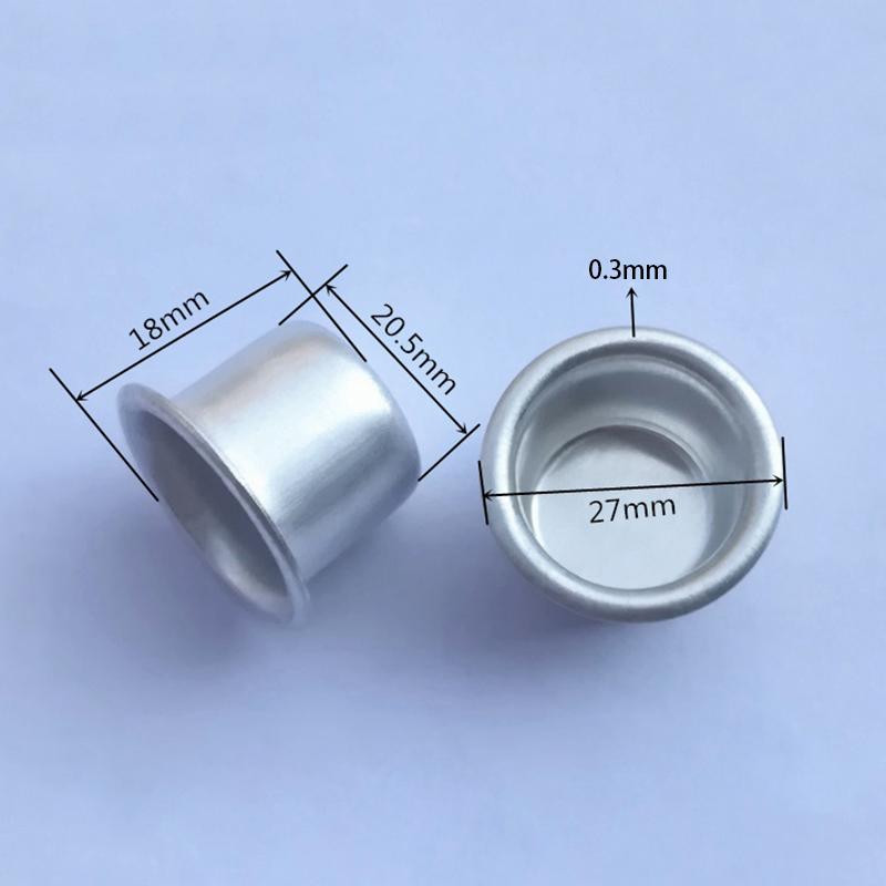 10 шт. DIY подносы для изготовления свечей цвета золота, серебра, металлические чашки для свечей, круглые чашки для свечей, многоразовые