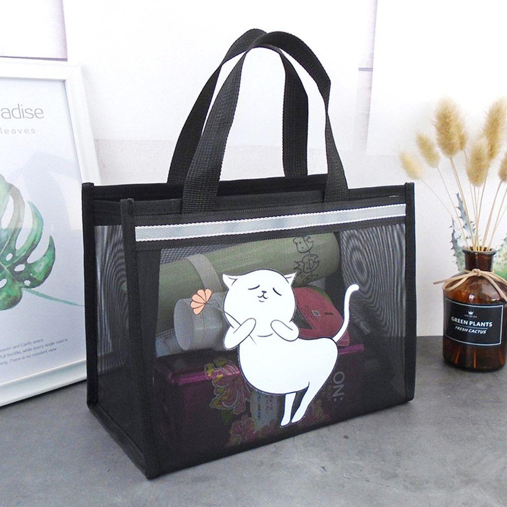Large Capacity Toiletries Storage Handbag Travel Makeup Bag Wash Bag Creative Shower Basket