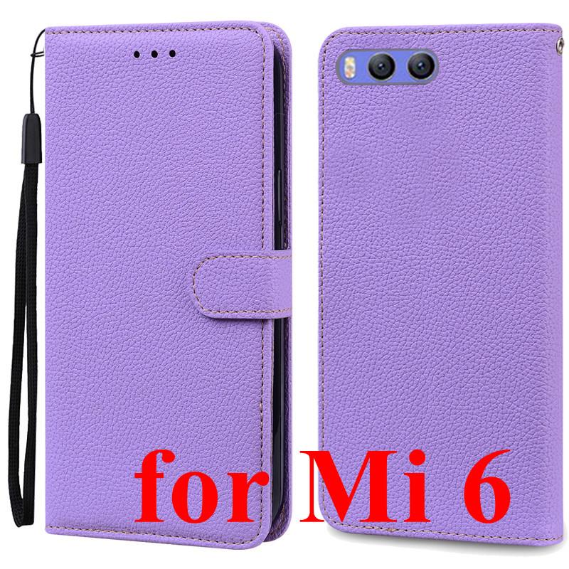 Mi 6 Case For Xiaomi Mi 6 Case Redmi 6 Leather Wallet Flip Case For Xiaomi Redmi 6 Mi6 Phone Case Redmi6 Cover Fundas Shell Bags