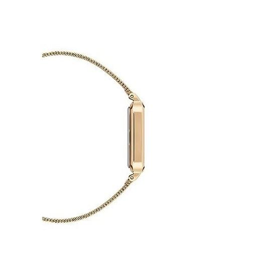 Женские часы Daniel Wellington DW Quadro 20X26 Pressed Evergold G White Square, стильные, милые, популярные, простой и роскошный подарок.