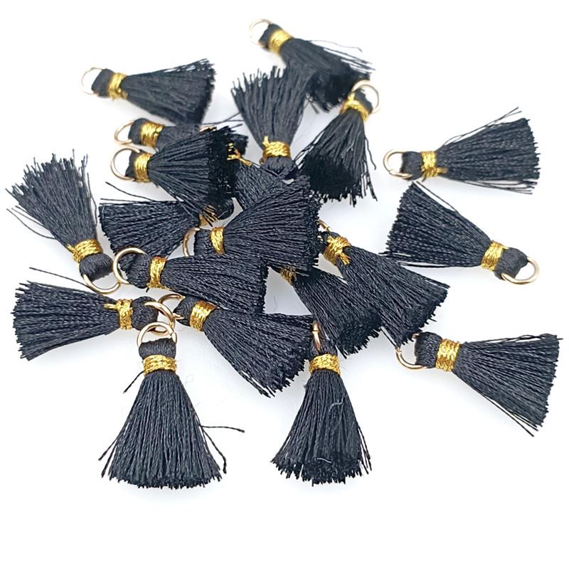 20pcs Gold Thread Band Loops Small Tassel Fringes Jewelry Accessories DIY Earrings Hair Accessories Fashion Handmade Materials