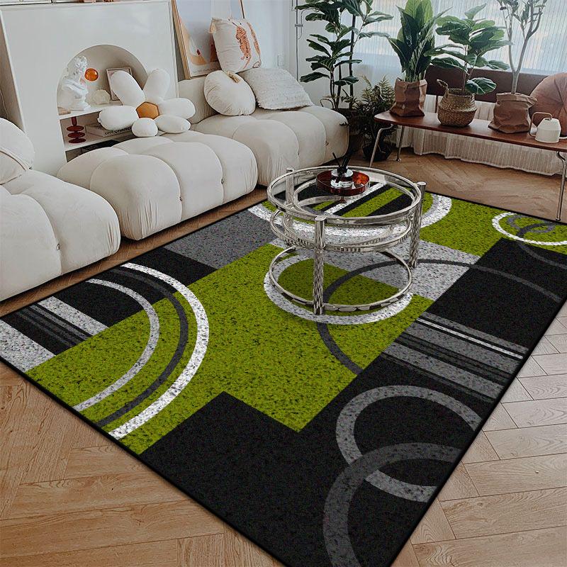 Ковер в скандинавском стиле с линейным узором, большой размер для гостиной, противоскользящий, легко чистится, придверный коврик, мягкий, моющийся, ковер для обеденной зоны