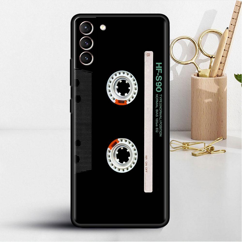 Чехол для Samsung Galaxy S20 S22 Ultra S21 FE S10 S9 Plus Note 20 10 Lite 9 мягкий чехол для телефона в винтажном стиле с кассетой в стиле ретро