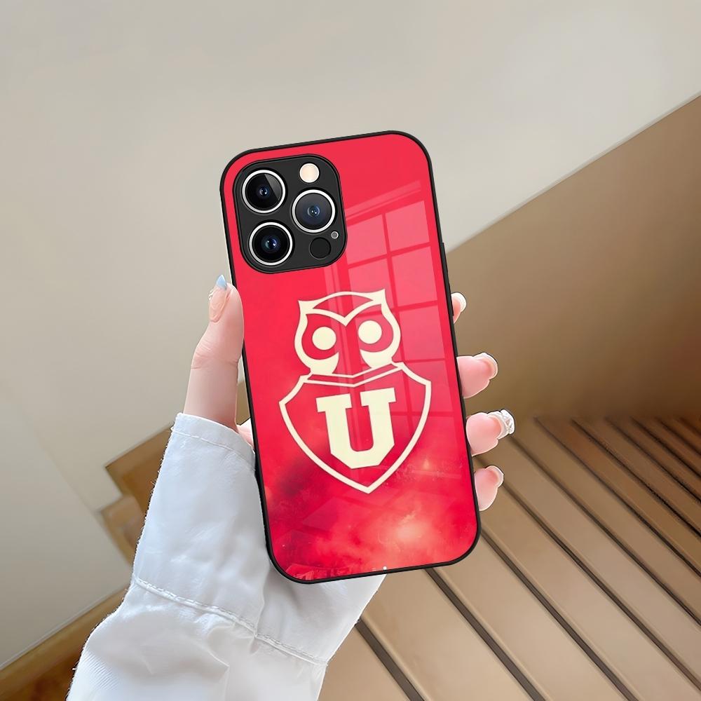 Chile U-University Logo Phone Case Tempered Glass For IPhone 13 17 15 16 14 12 11 Pro Max Plus Mini XR XS SE2020 Coque