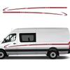 Наклейка "Линии отходов" на кузов автомобиля для Mercedes Benz Sprinter Фургон Кемпер Гоночные Спортивные Полосы Декор кузова Автомобиля DIY Виниловая Наклейка Чехол