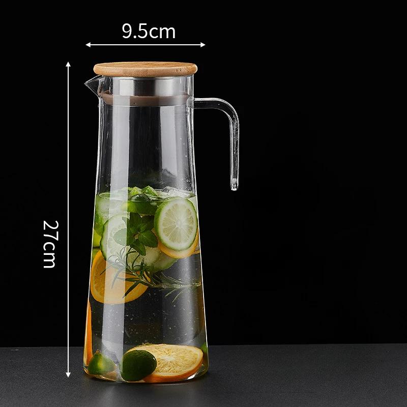 Drinkware Прозрачный чайник Контейнер для лимонада Холодный напиток Диспенсер Кувшин для воды Напиток Акриловый Диспенсер Кувшин С Крышкой