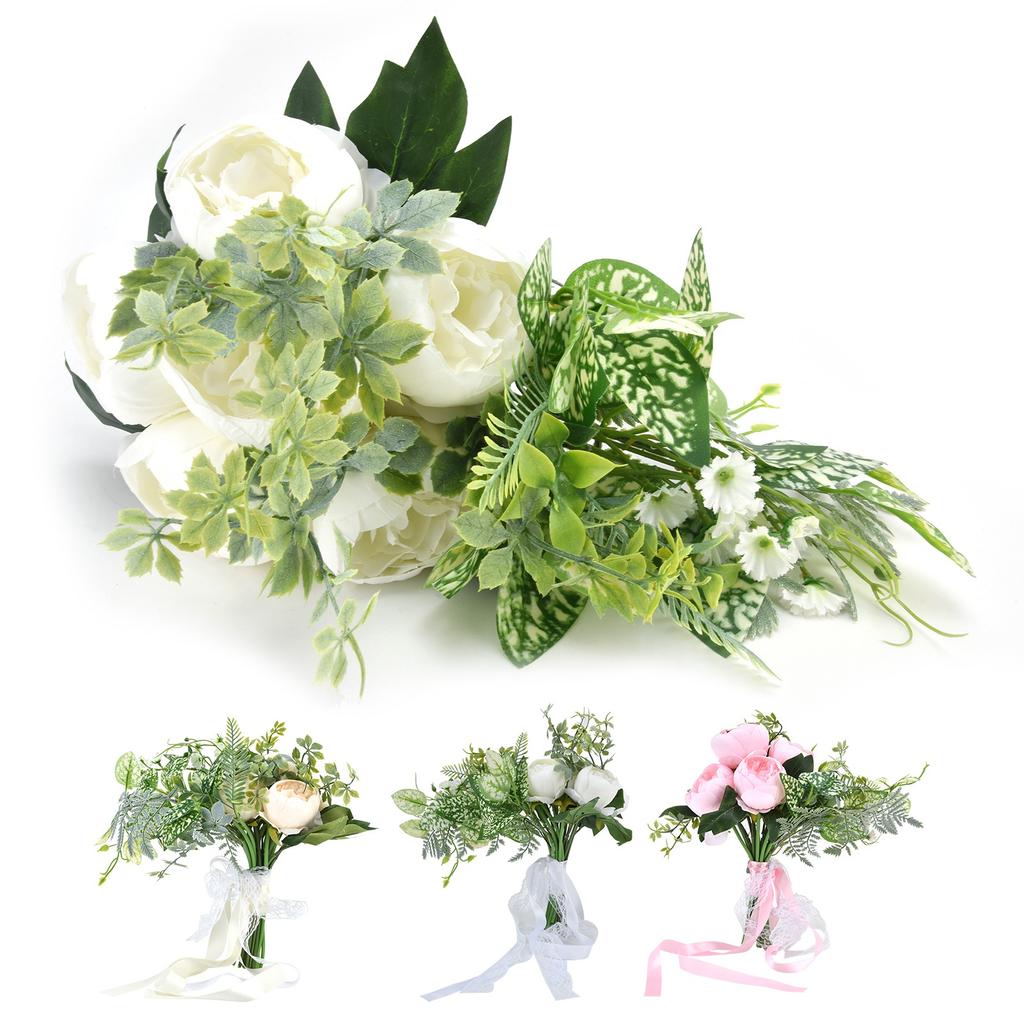 Букет цветов ручной работы невесты Свадебное моделирование Свадебные фото реквизит Букет для свадебных сцен Liv